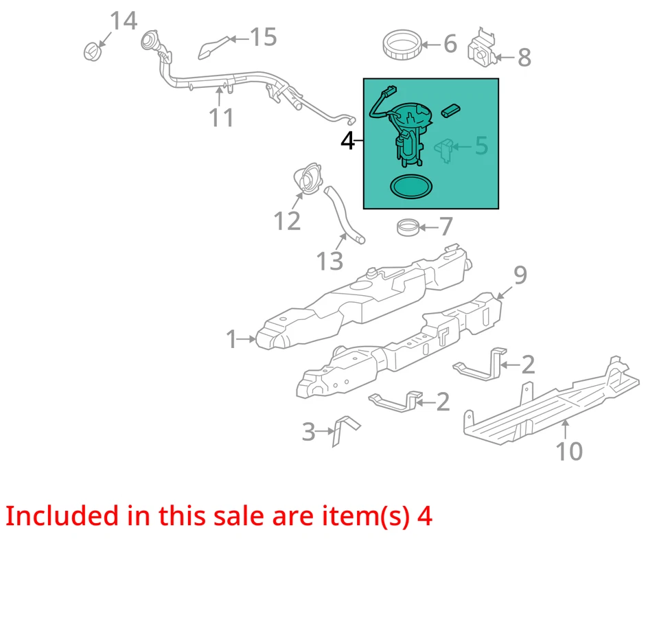 Conjunto de bomba de combustible eléctrica Ford Explorer 2006-2009 KTQWZ Foto 2 de 3