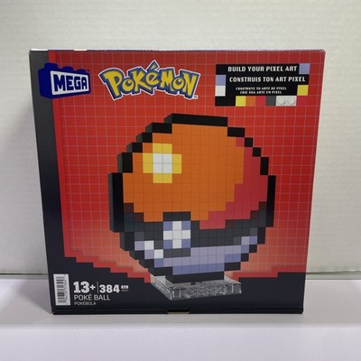 Mega Pokémon Pixel Art Poké Ball 384pc Building Set   New & Sealed