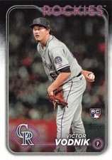 2024 Topps #607 Victor Vodnik Colorado Rockies Rookie Card RC