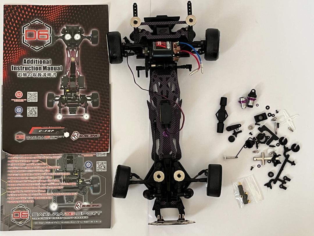 3RACING SAKURA D6 SPORT 1/10 C-FRP製シャーシ 3Racing Sakura D6 Sport 1/10 Rc Drift Car C-Frp Chassis Kit