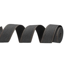 1 5/8" Denim Ribbon, 1 Roll 2 Yard Craft Strip, Black