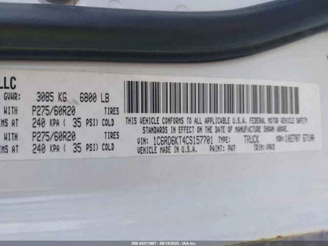 Rear View Mirror Classic Style Automatic Dimming Fits 07-17 COMPASS 5196878 - Image 2 of 4