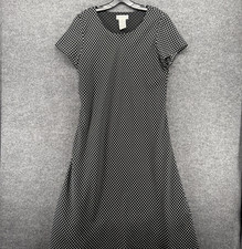White Stag Dress 18 Black Polka Dots Midi Y2K Fairy Grunge Whimsigoth Whimsical