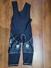 Rosti Mens XL Cycling 3/4 Bibtights Italy 18" 16.5" (8/10) Thermal Polyamide