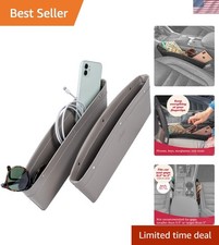 Car Seat Gap Organizer - Pack of 2 - Prevents Items Falling  Seat Gap Filler...