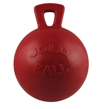 Horsemen's Pride 10" Jolly Ball Horse Toy, Red - Durable & Non-Toxic