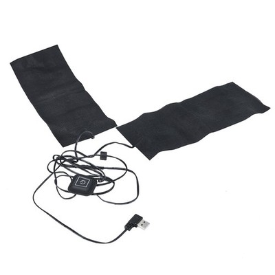 5V 2A USB Electric Heated Jacket Heating Pad Adjustable Temperature 2 In 1 K SET