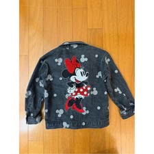Disney Dark Gray Denim Minnie Mouse Jacket with Red Accents