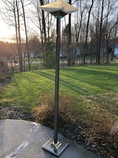 Postmodern Architectural Torchiere Floor Lamp with Sphere & Pedestal Base — listing 3