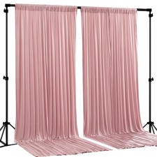 Rose WrinkleFree Polyester Photography Backdrop Drapes Curtains 8x10 FT