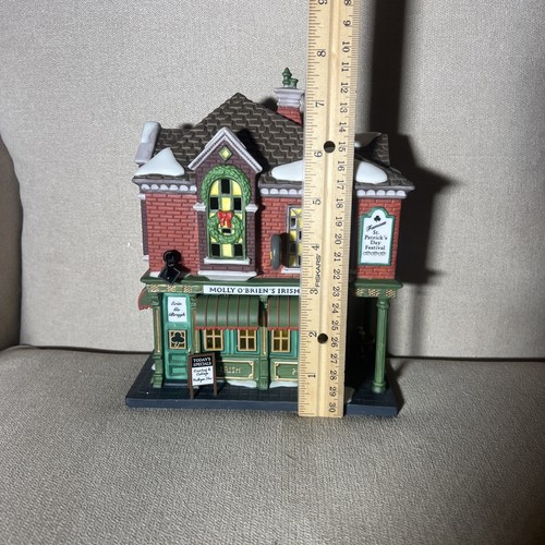 Vintage Dept 56 Christmas in the City Molly O'Brien's Irish Pub #58952 nicht mehr produziert - Bild 7 von 11