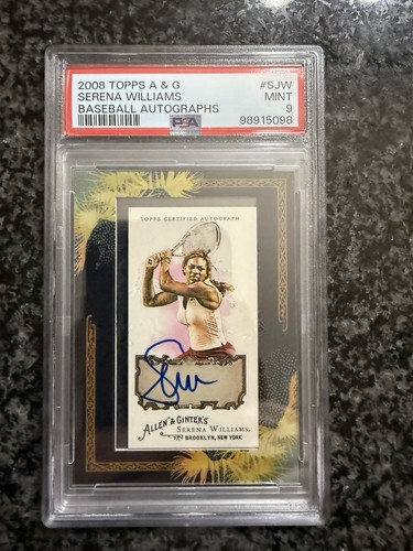 Serena Williams #AGA-SJW 2008 Topps Allen & Ginter Autographs card