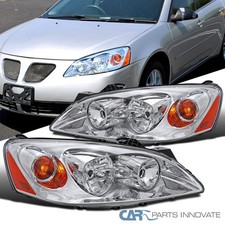 Fits 05-10 Pontiac G6 Clear Headlights Turn Signal Lamps Leftright 2005-2010