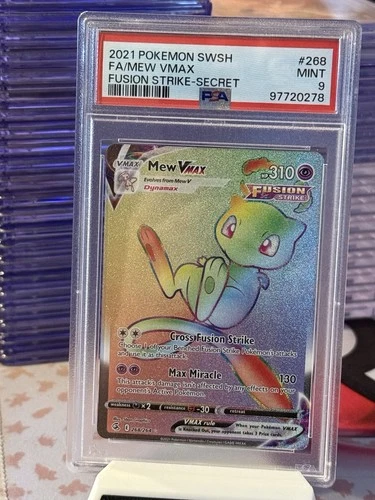 Pokemon Mew VMAX (Secret) - SWSH08: Fusion Strike (SWSH08) PSA 9