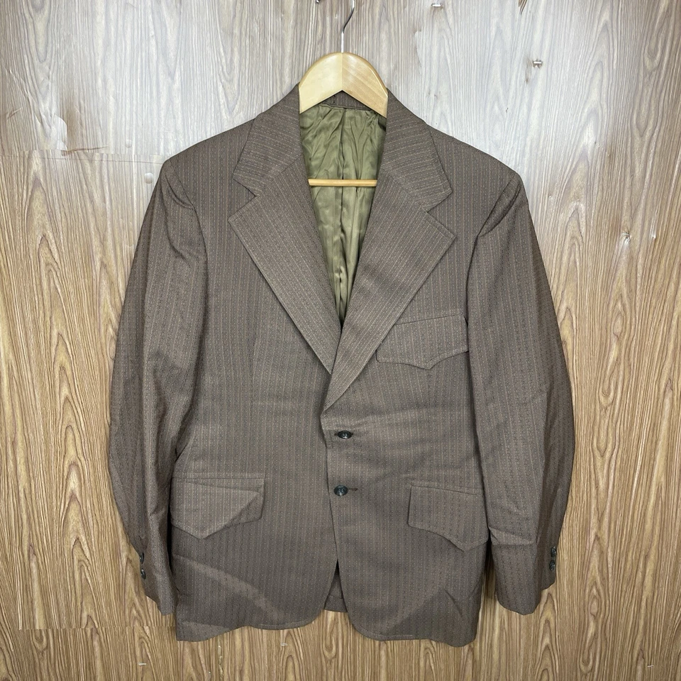 Traje de 2 piezas Botany 500 vintage años 50 1960 hecho en EE. UU. para hombre 38S 34x28 marrón Foto 3 de 4