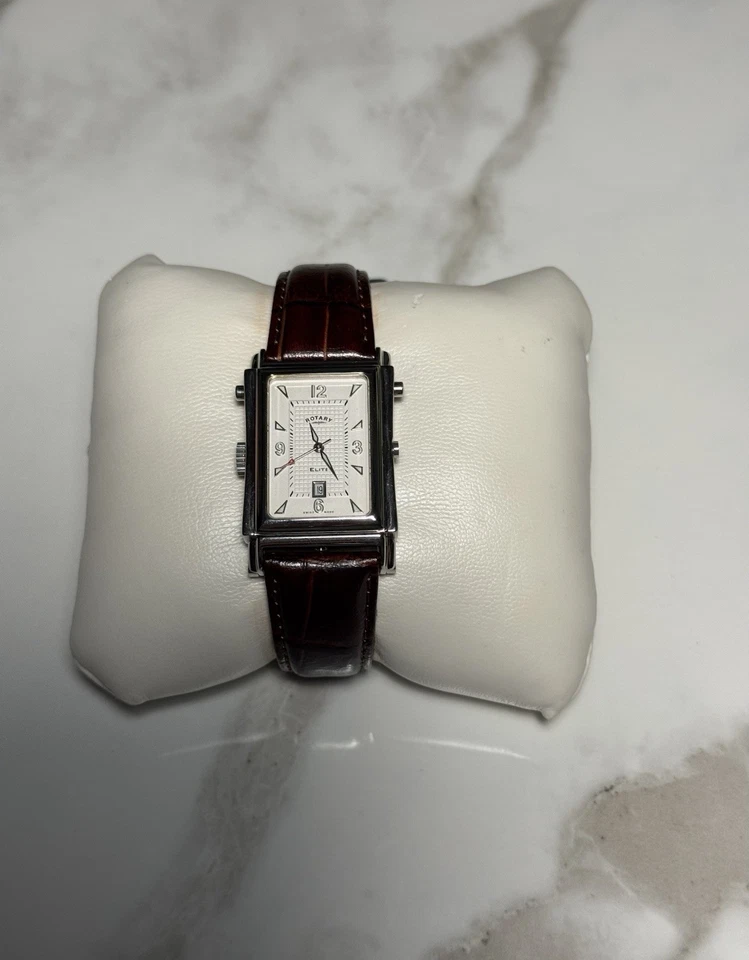 Rotary Elite Reversible Quartz Watch with Leather Band - Image 3 of 4