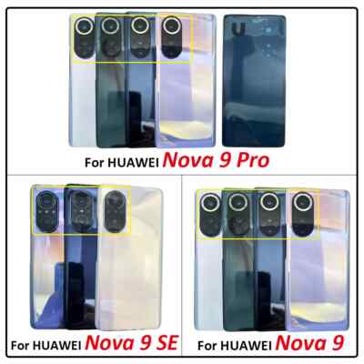 For Huawei Nova 9 / 9SE / 9 Pro Back Battery Rear Cover Glass Housing Case Parts