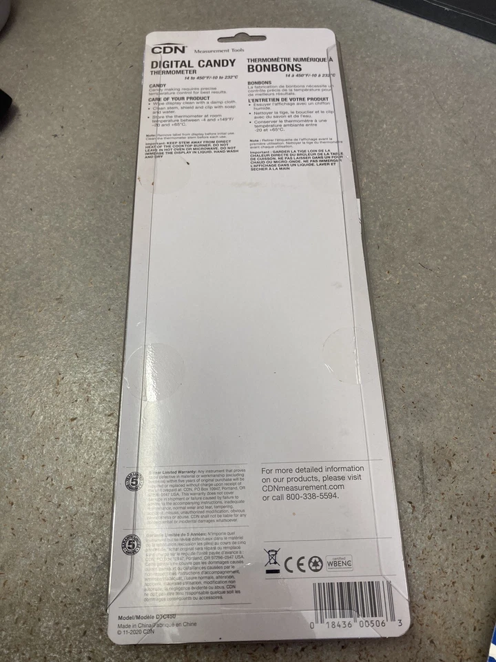 Termómetro digital CDN DTC450 caramelo/freír profundo/preprogramado y programable NUEVO Foto 2 de 4