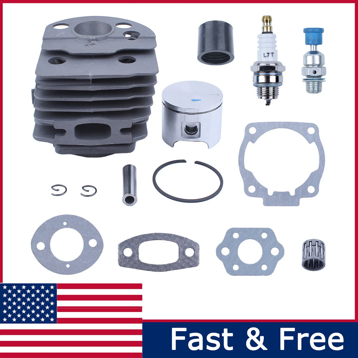 Kit Pistone E Cilindro 46mm Per Motosega Husqvarna 51 55 – Farmertec (OEM 503 60 91 71)
