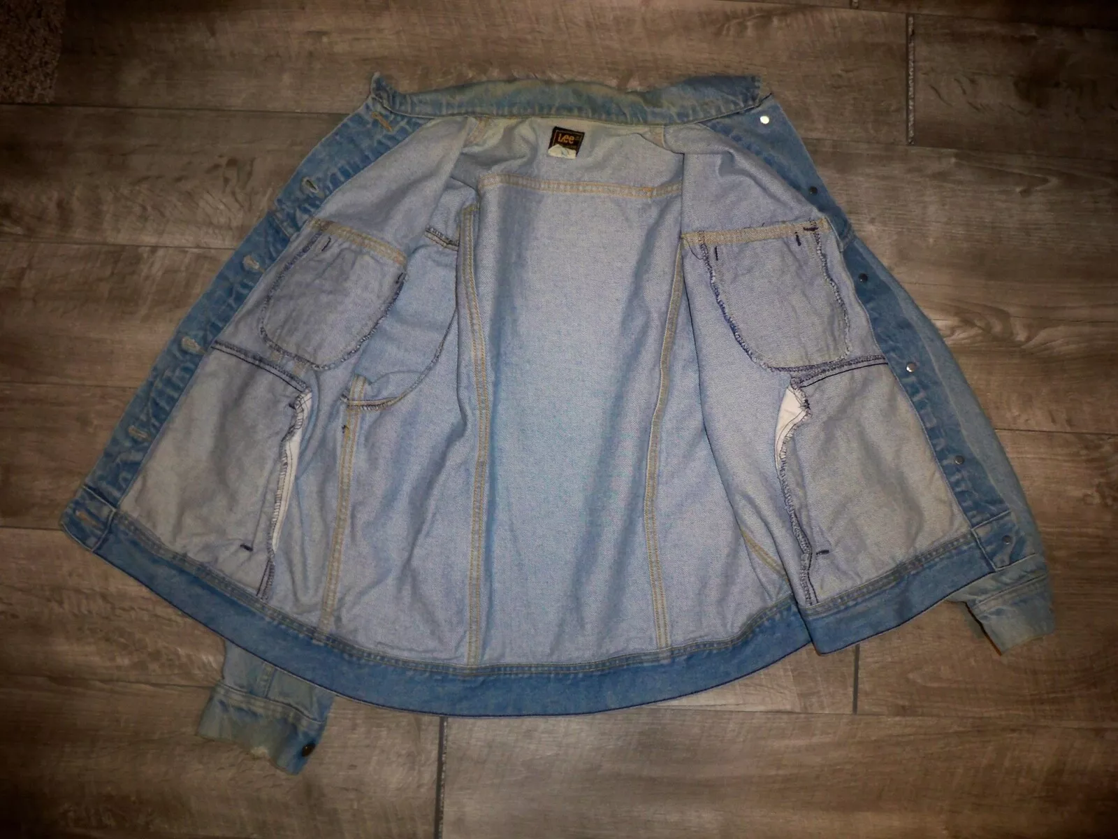 lee riders denim trucker chore work 90s vtg jacket