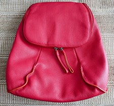 Mywalit San Remo multiway small pink genuine leather backpack or shoulder bag.