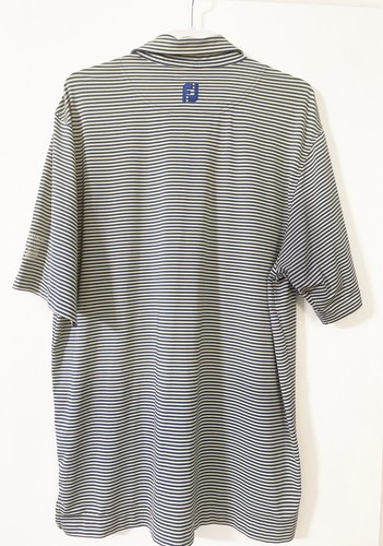 Foot Joy Mens Golf Shirt Large L Yellow Blue Miami Springs Country Club Logo - Picture 3 of 9