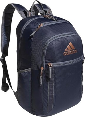 Adidas Prime 7 Backpack Multiple Pockets Padded Shoulder Straps Shadow Navy NWT