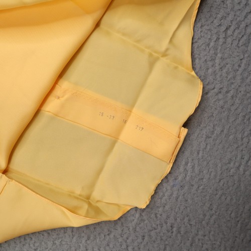 Vintage Montgomery Ward Shirt Mens 15-33 Yellow Lightweight 100% Polyester Disco - Picture 9 of 15