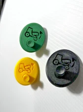 Fits John Deere 4044 4049 4052 4066 hood latch button release GREEN BLACK YELLOW
