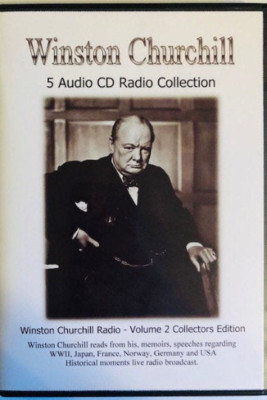 Winston Churchill Radio Collection V.2-5 Audio CDs Live Radio Historical Moments
