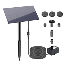 5W 5V Solar Water Pump Garden Decoration with Stake Solar Panel Fountain Waterin