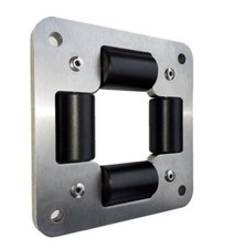 Hose Guide, Industrial quality, Polished Stainless Steel body with PET rollers