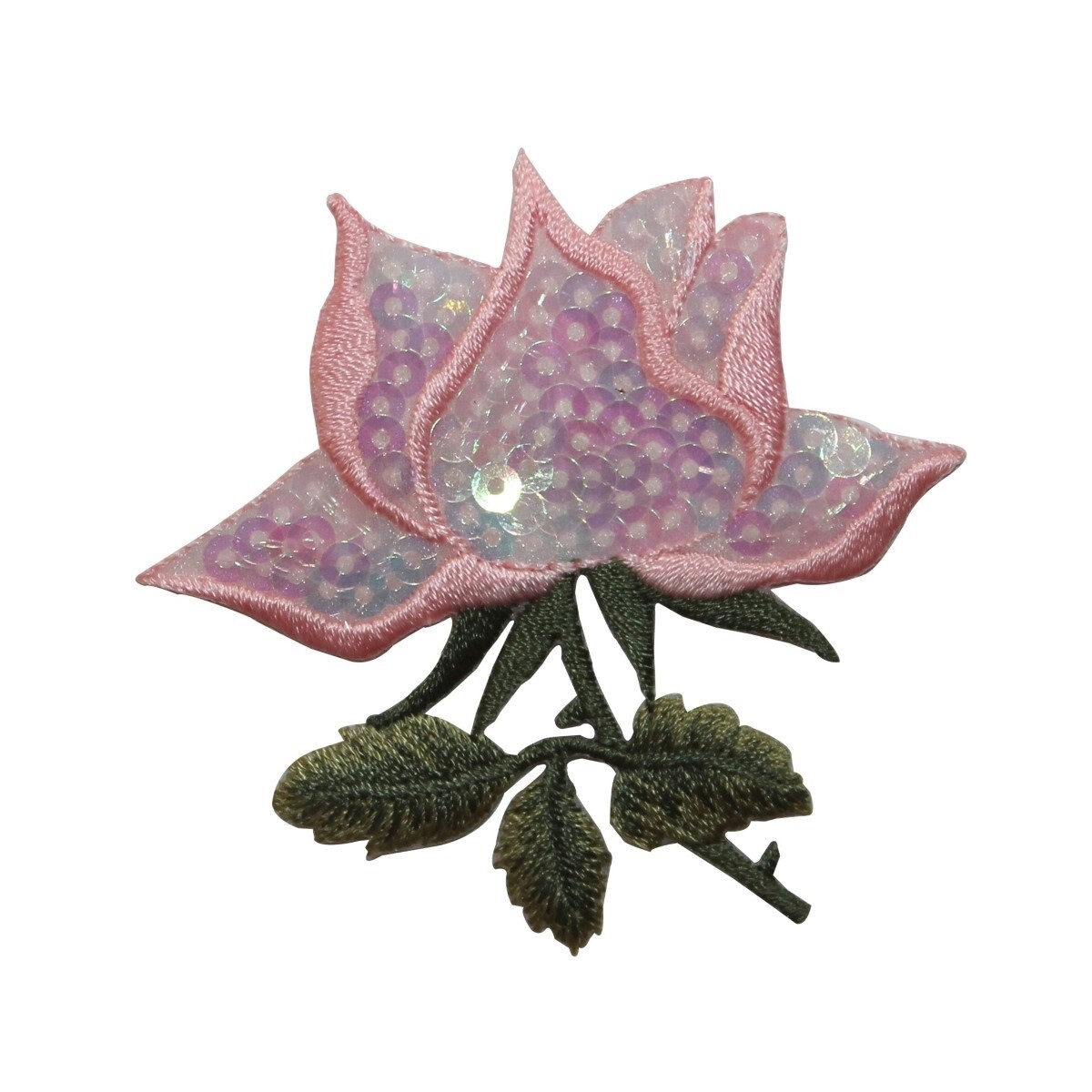 ☆ROSE☆ Fashion Lacquer Dipped Gold Trimmed Pink/Navy Rose Made In