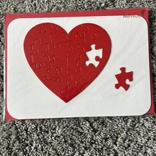3D Puzzle Papyrus Valentines Day Card  Retails $7.95 Sealed in cellophane