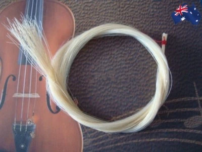 Violin Bow Hair Mongolian Natural Horse Tail Enhanced Sound82cmViolin AccessorAU - image 1 of 4