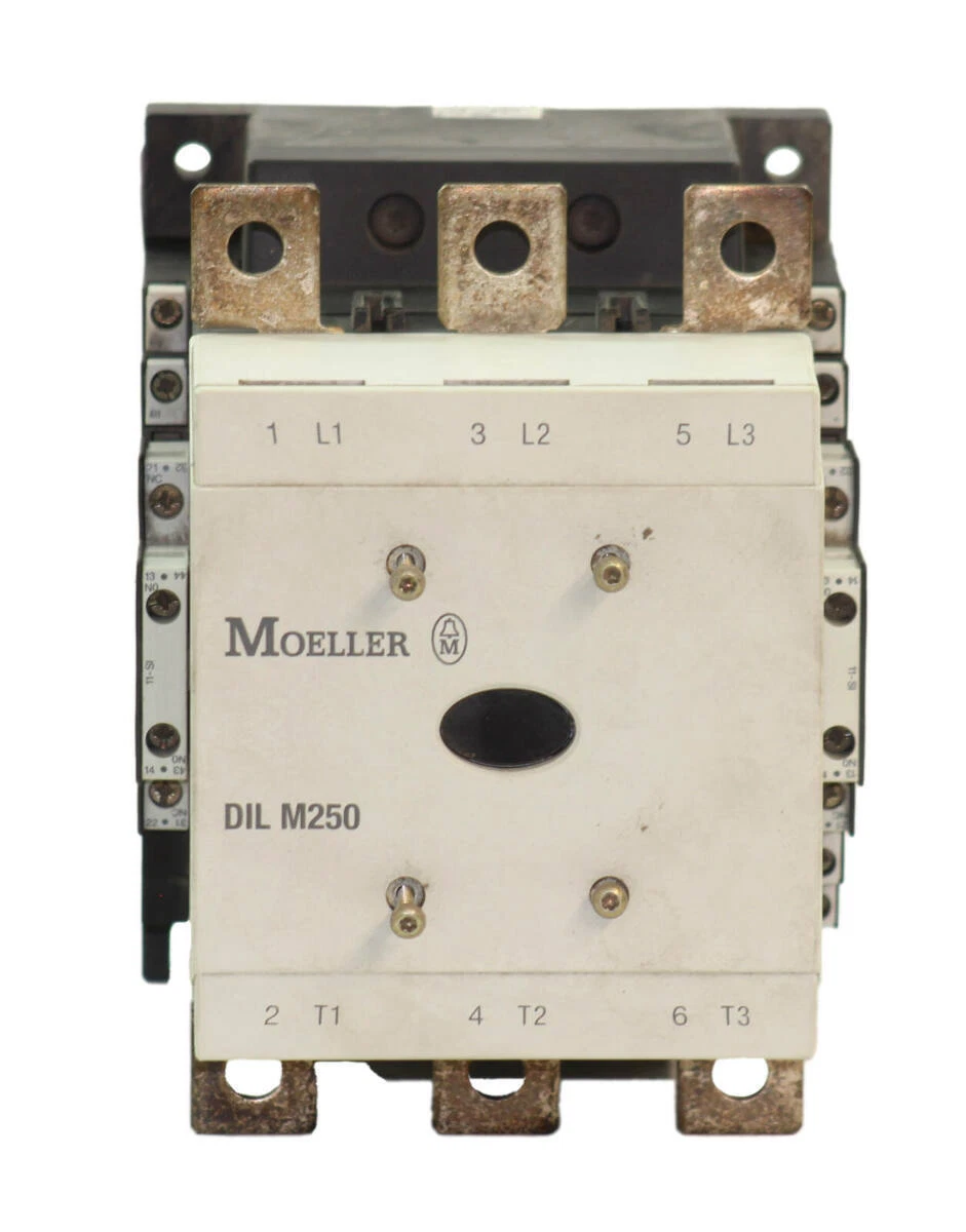 Moeller DIL M250/22 Contactor 300A 600V 24-48V Coil w/2 Auxiliary DIL M 820-XHI | eBay