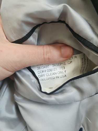 Tom James Holland & Sherry Custom Sport Coat 48L Jacket Savile Row Working Cuffs - Picture 8 of 10