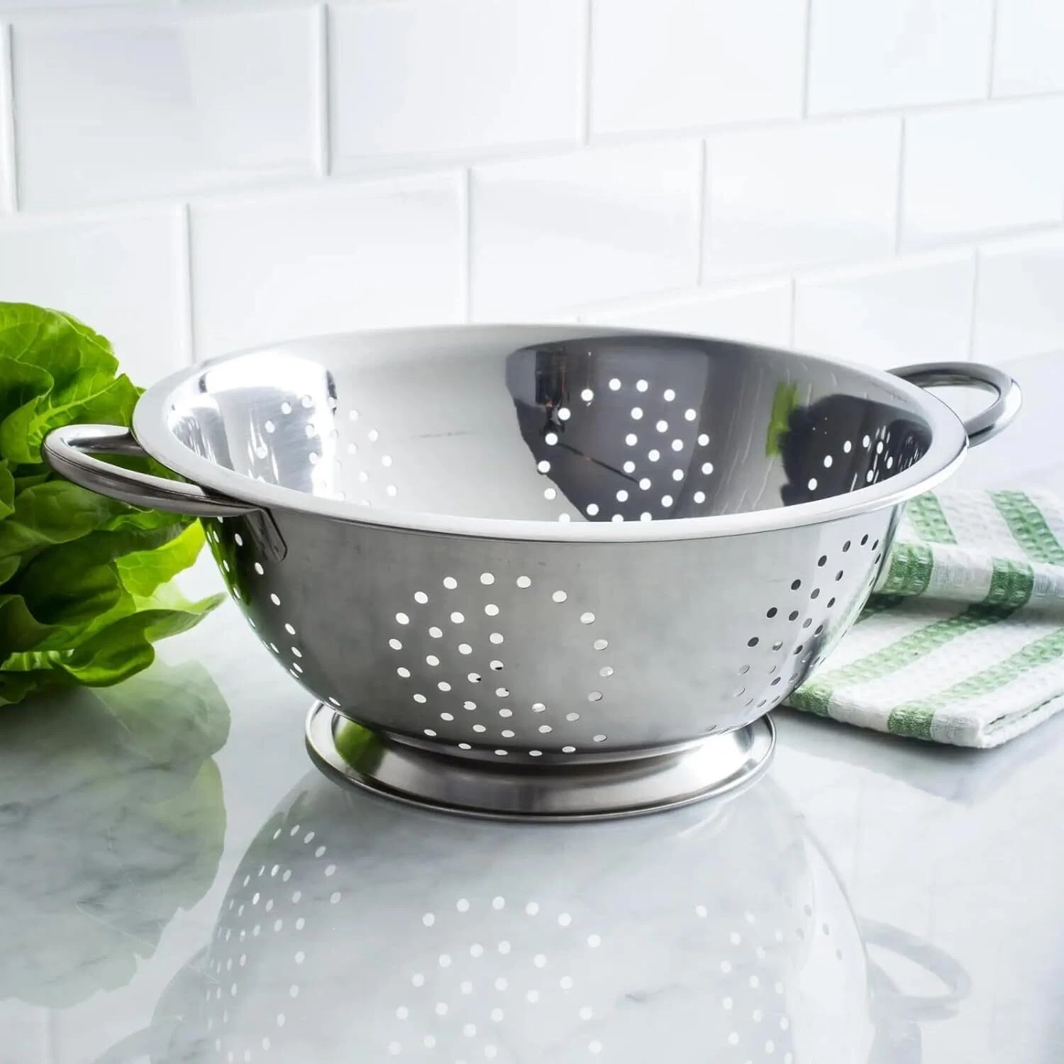 YSAMAX Stainless Steel Colander, Multipurpose Deep Colander Basket for Fruit
Opens in a new window o