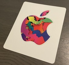 Official Apple Logo Decal Sticker From Gift Card Abstract Design Variant 2
