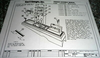 Hurst Lightning Rods Shifter Olds Cutlass Factory Installation Manual ...