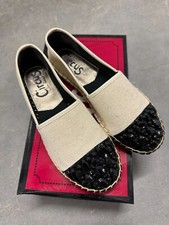 NIB Circus by Sam Edelman Linda Ivory Black Women's Espadrille