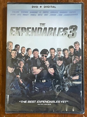 The Expendables 3 DVD NEW Stallone Lundgren Grammer Statham Banderas Li Crews