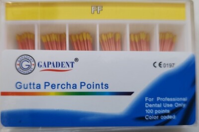 Gapadent Gutta Percha Points Accessory FF Fine Fine Box of 120 Dental Root Canal