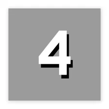 4 Hull Number Decal - US Navy Ship Decal - Model Kit Decal - USN Veteran Decal