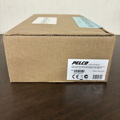 NEW Pelco FTV10D1M1ST  1 Channel Video Bi-Direct RX Multi-Mode ST Fiber Receiver