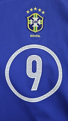Nike 2004/06 Brazil Away Jersey #9 RONALDO Men's XL Soccer R9 CBF