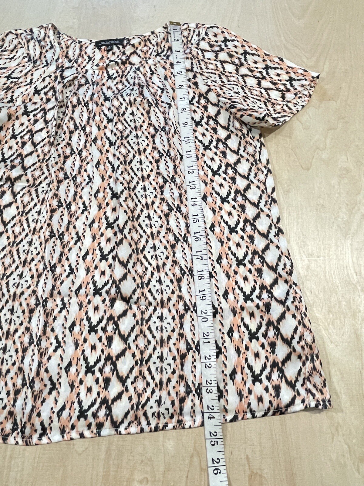 Notations Women's Multi colored geometric short s… - image 2