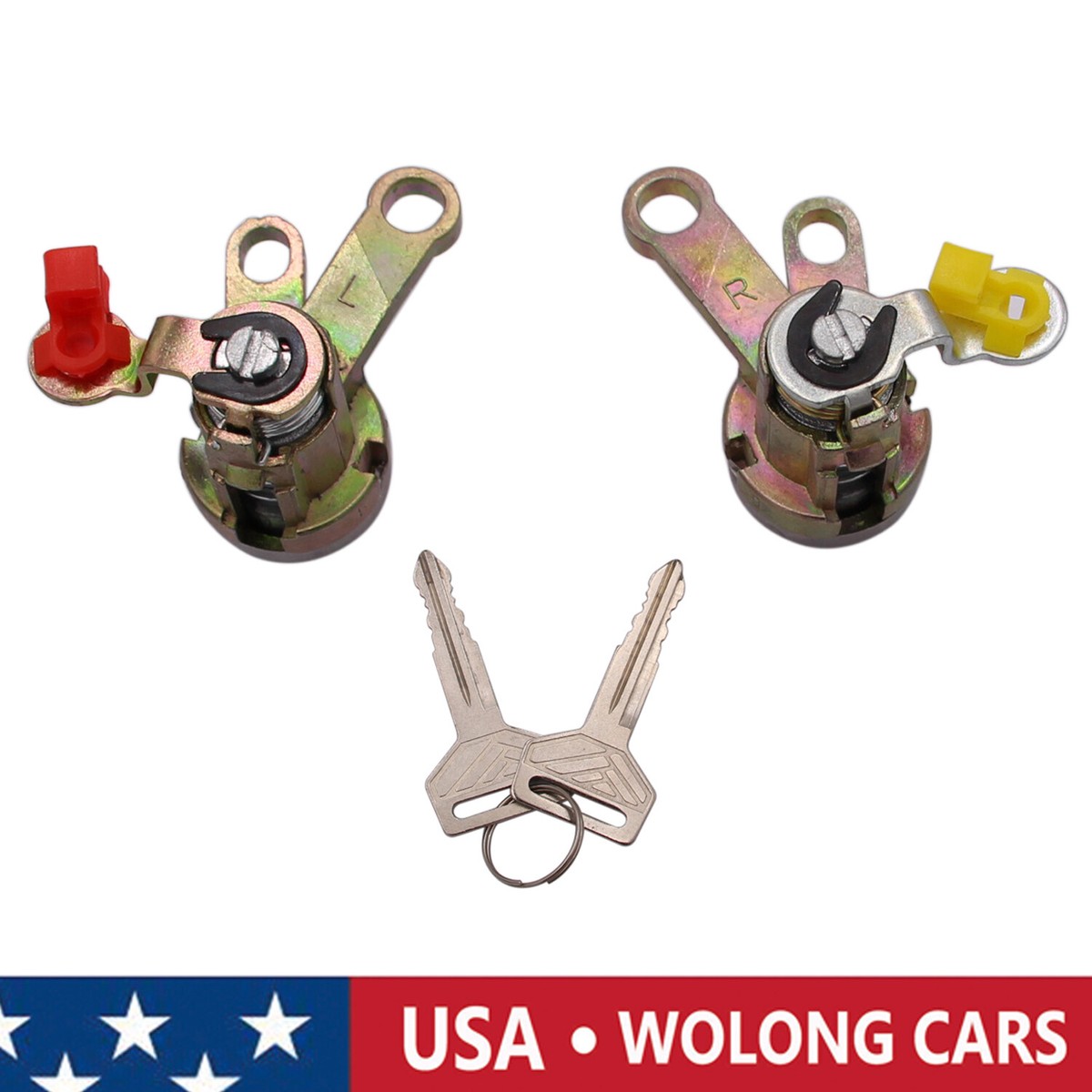 1 Pair Left & Right Door Lock w/Key 69052-33010 Fit for Toyota