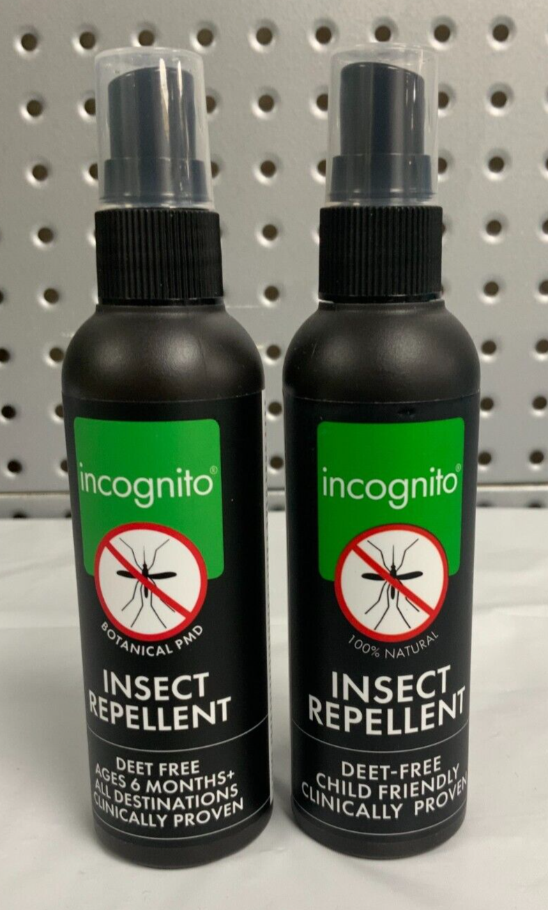 Incognito Natural Anti Mosquito Insect Repellent Spray 100ml x2 eBay