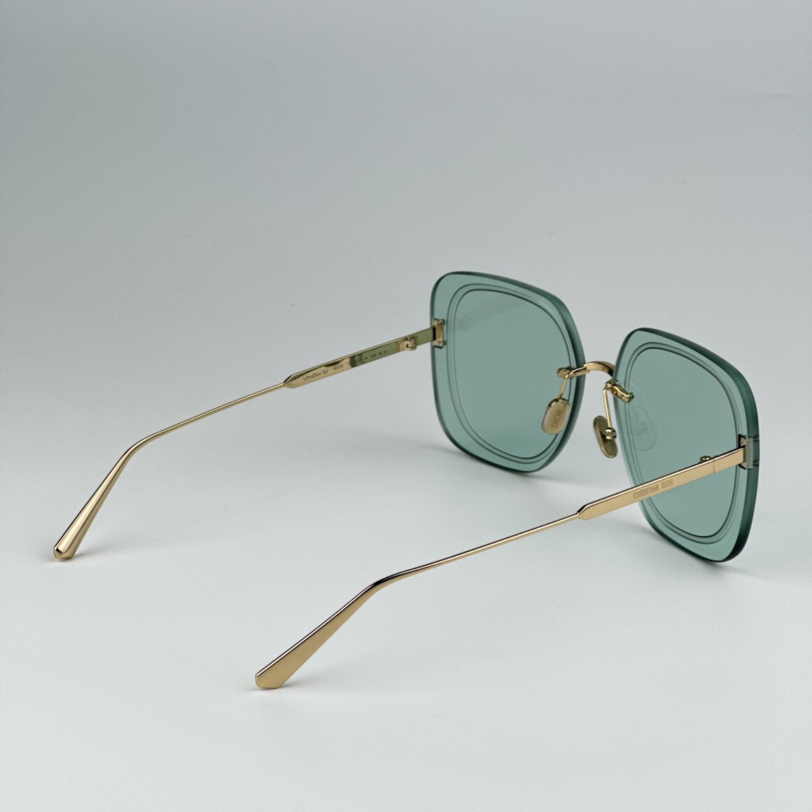 Dior Women Sunglasses Gold Green Square Oversized ULTRADIOR  display picture 1
